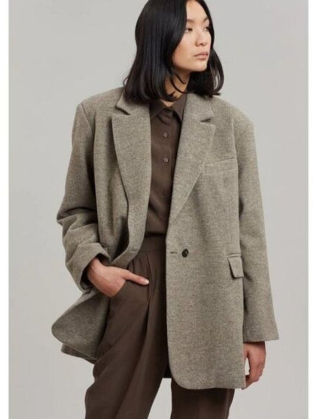 Vanessa Hong x Birgitte Herskind Wilma wool overcoat